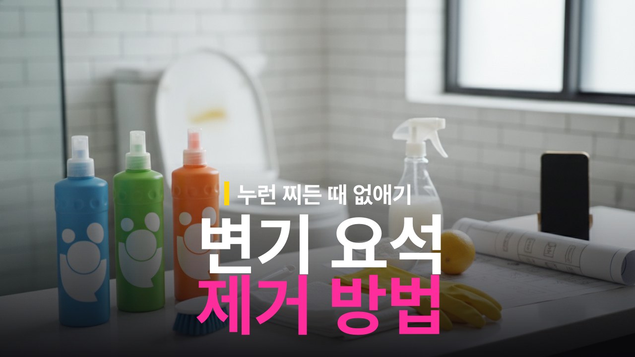 변기 요석 제거 방법: 누런 찌든 때 없애는 순서