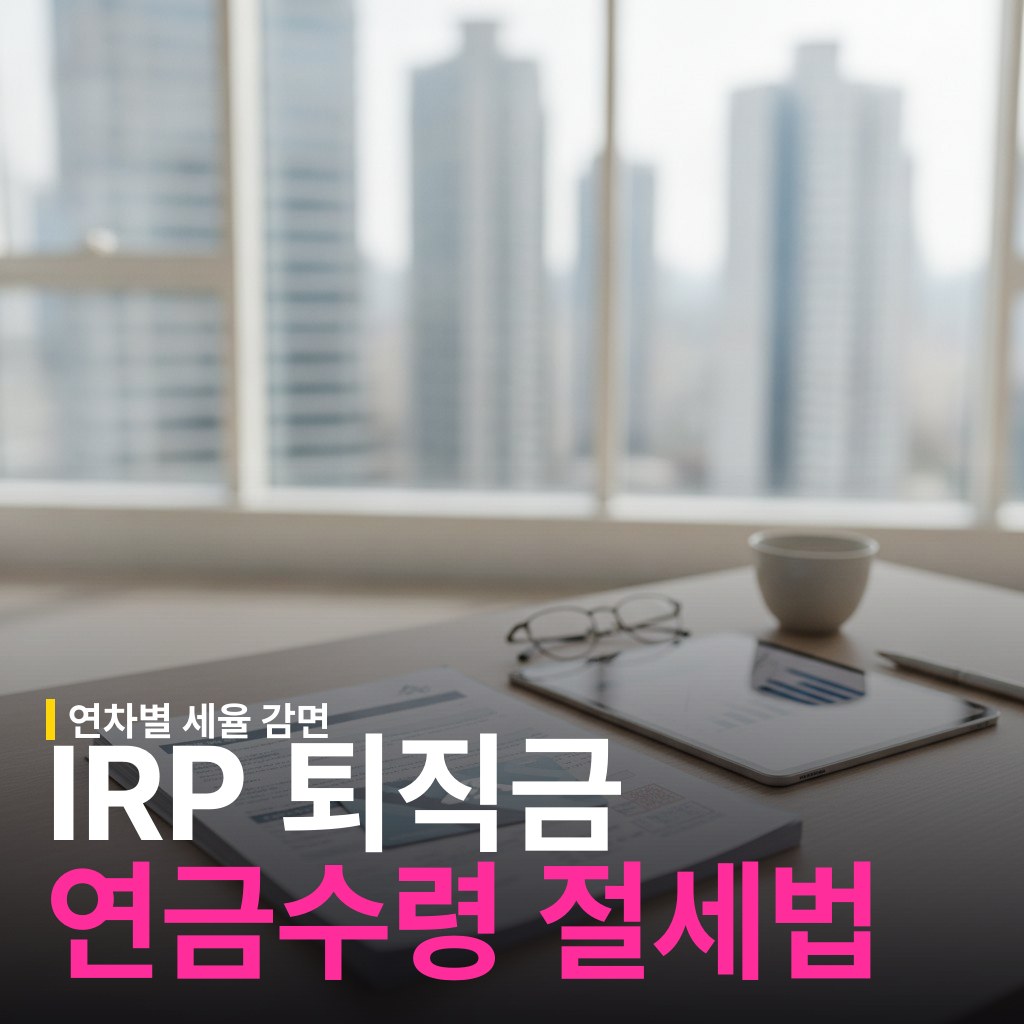 IRP 퇴직금 연금수령 세율 감면 조건