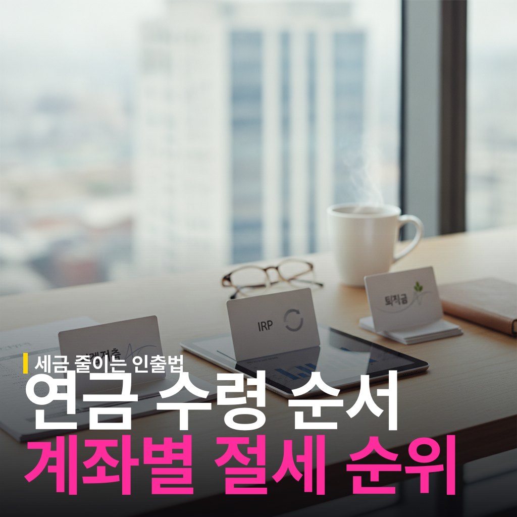 연금 수령 순서: 연금저축·IRP·퇴직금 중 무엇부터