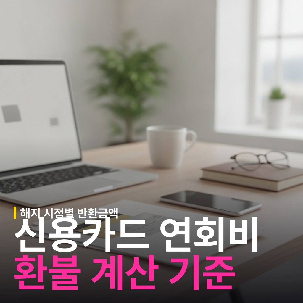 신용카드 연회비 환불 기준: 해지 시점별 계산법