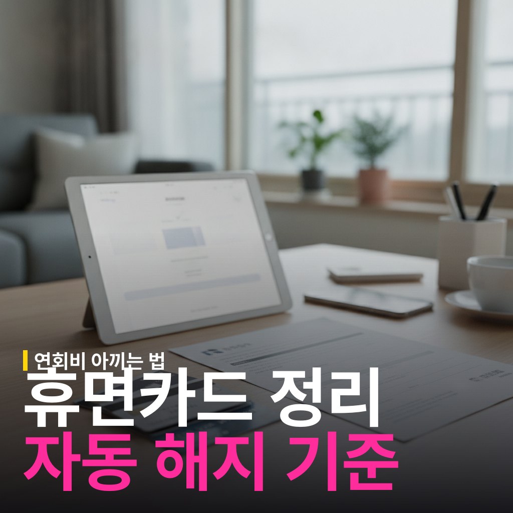 휴면카드 정리 방법과 자동 해지 기준