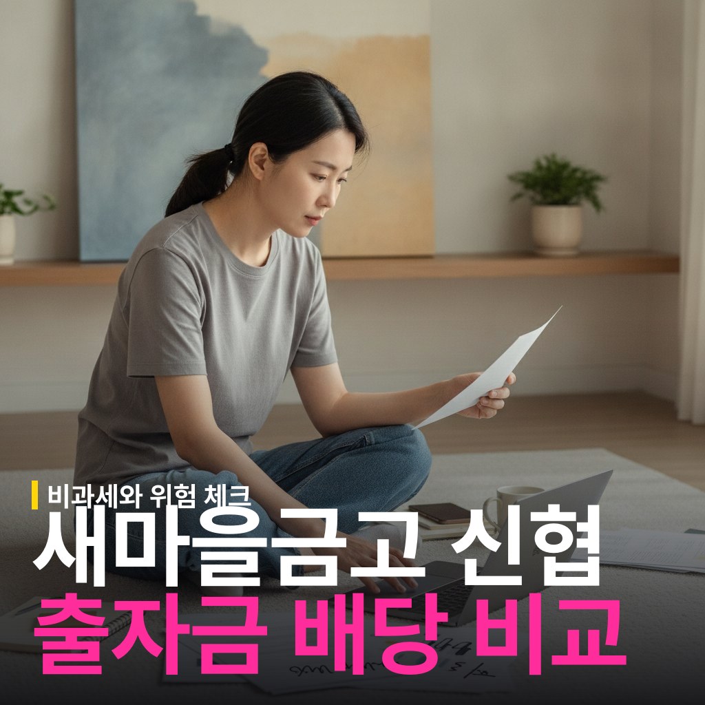 새마을금고 vs 신협 출자금 배당 차이