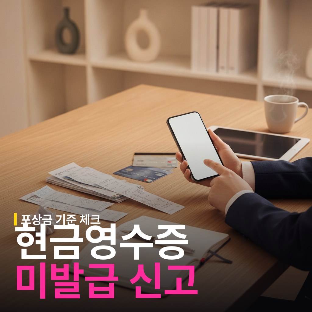 현금영수증 미발급 신고 방법과 포상금 기준