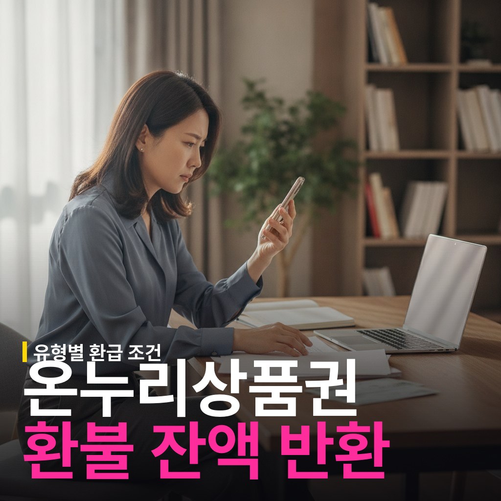 온누리상품권 환불 조건과 잔액 환급 방법