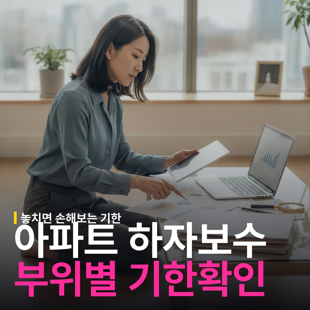 아파트 하자보수 요청 기한과 부위별 보증기간