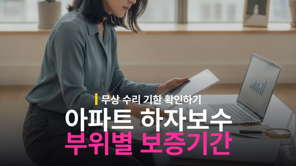 아파트 하자보수 요청 기한과 부위별 보증기간