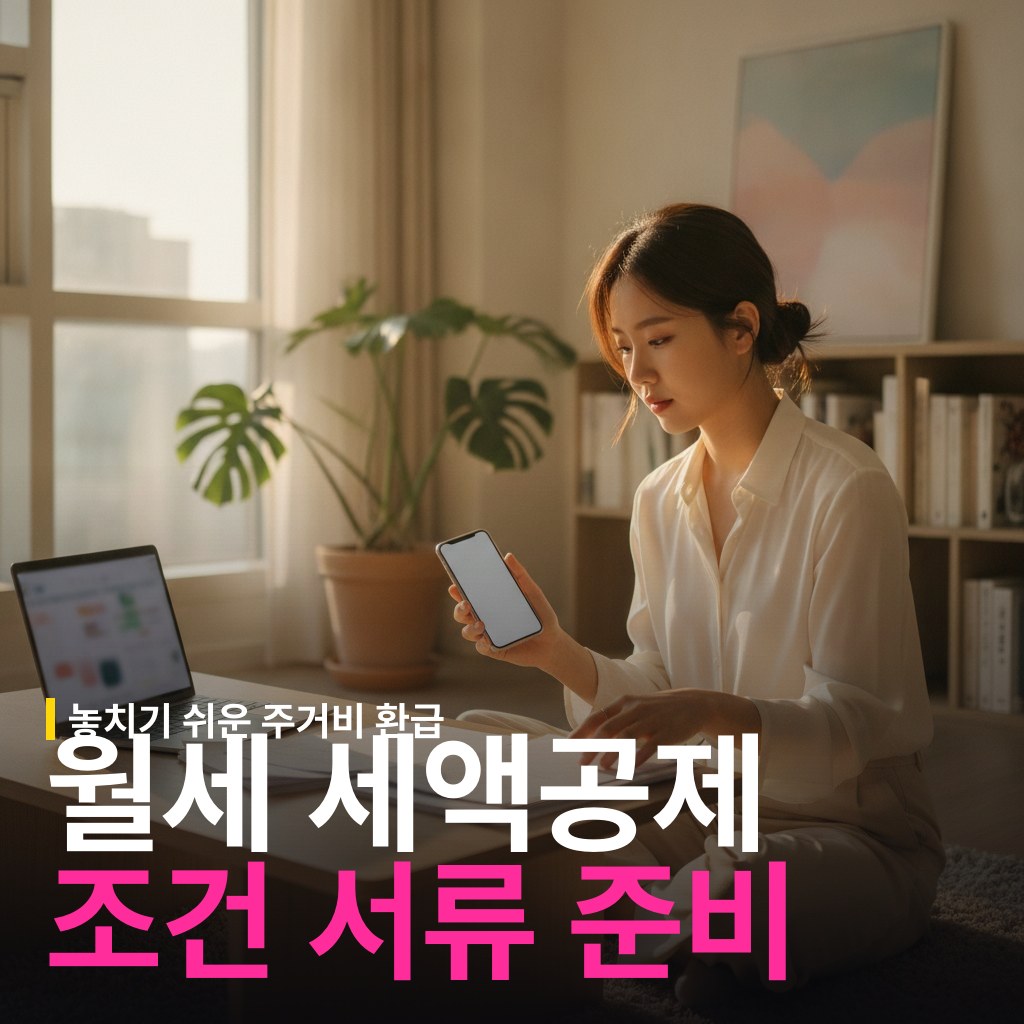 월세 세액공제 조건과 신청 서류