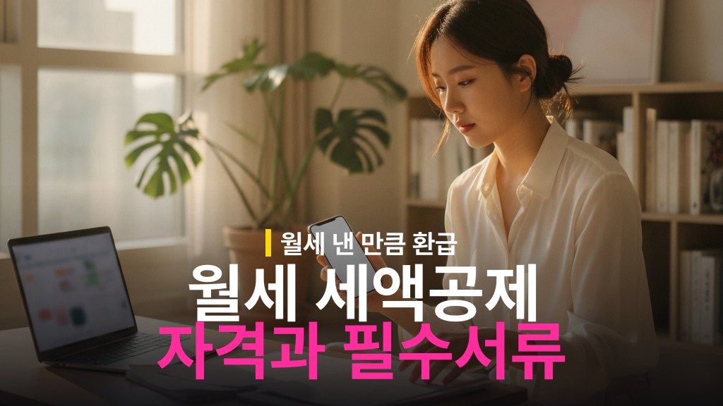 월세 세액공제 조건과 신청 서류