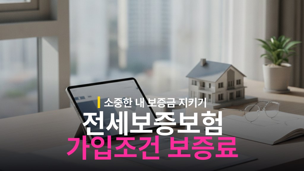 전세보증보험 가입 조건과 보증료 계산