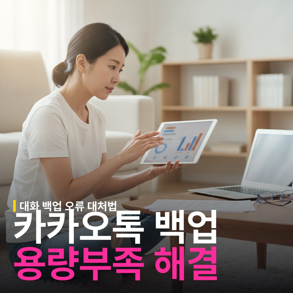 카카오톡 백업 용량 부족 해결 방법