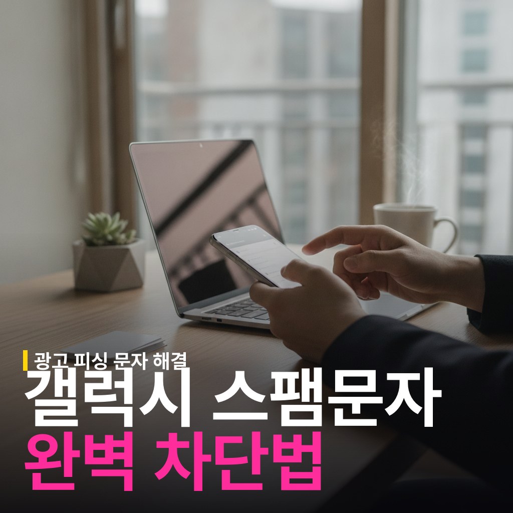 갤럭시 스팸 문자 차단 설정 방법