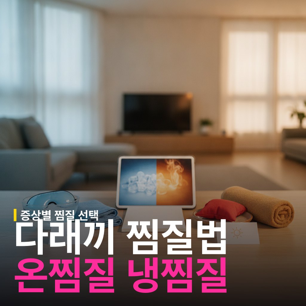 다래끼 냉찜질 vs 온찜질 시기별 선택 기준
