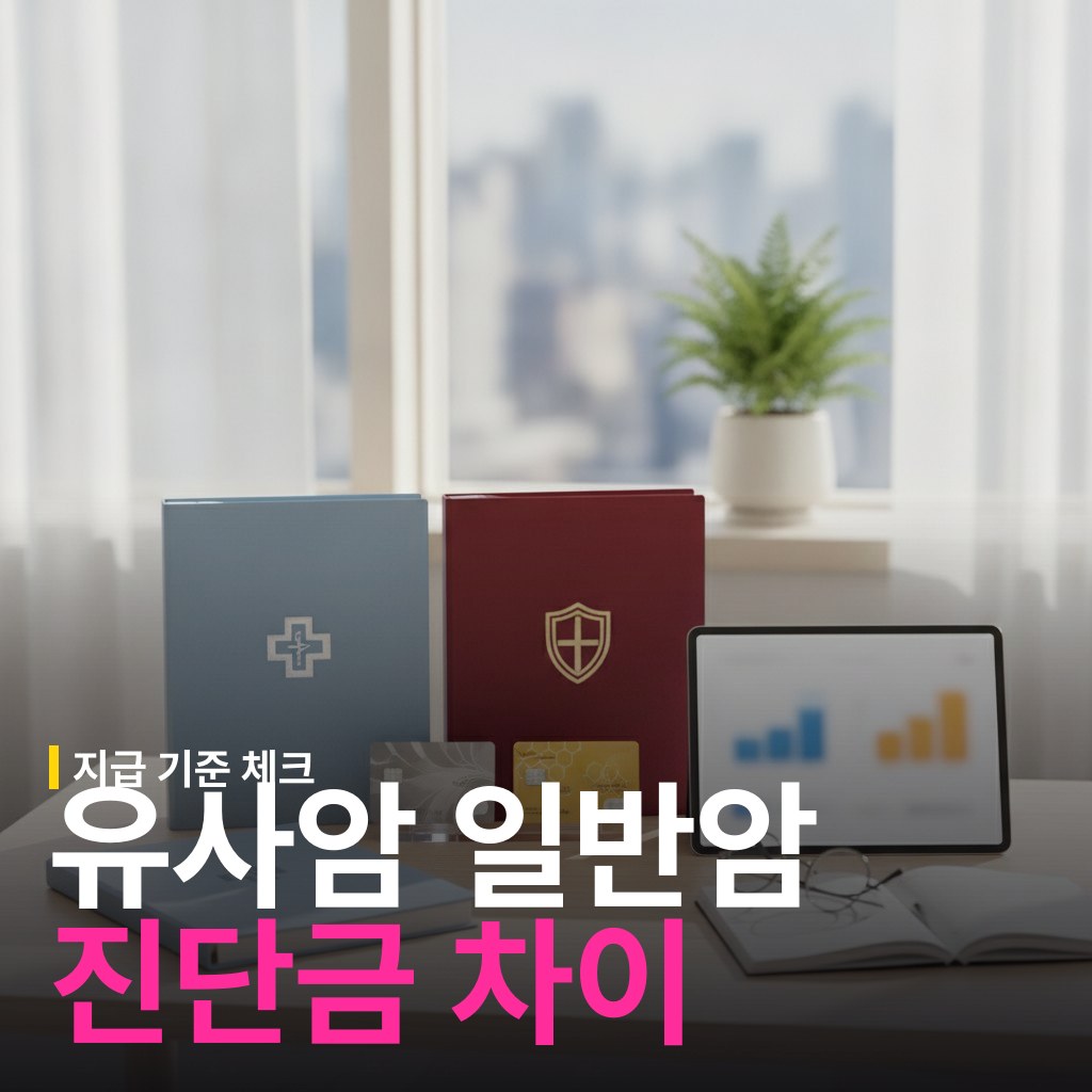유사암 vs 일반암 진단금 차이와 지급 기준