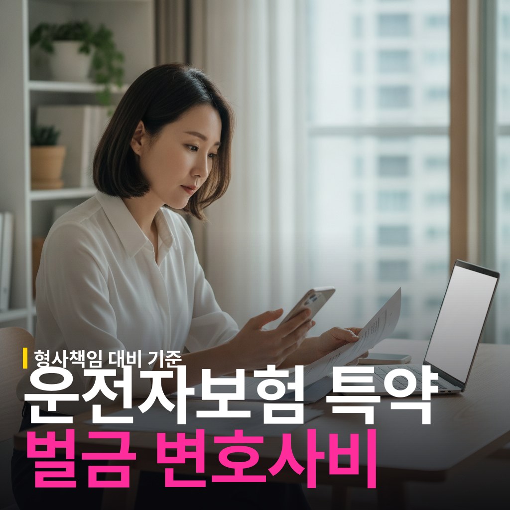 운전자보험 벌금·변호사비 특약이 필요한 경우