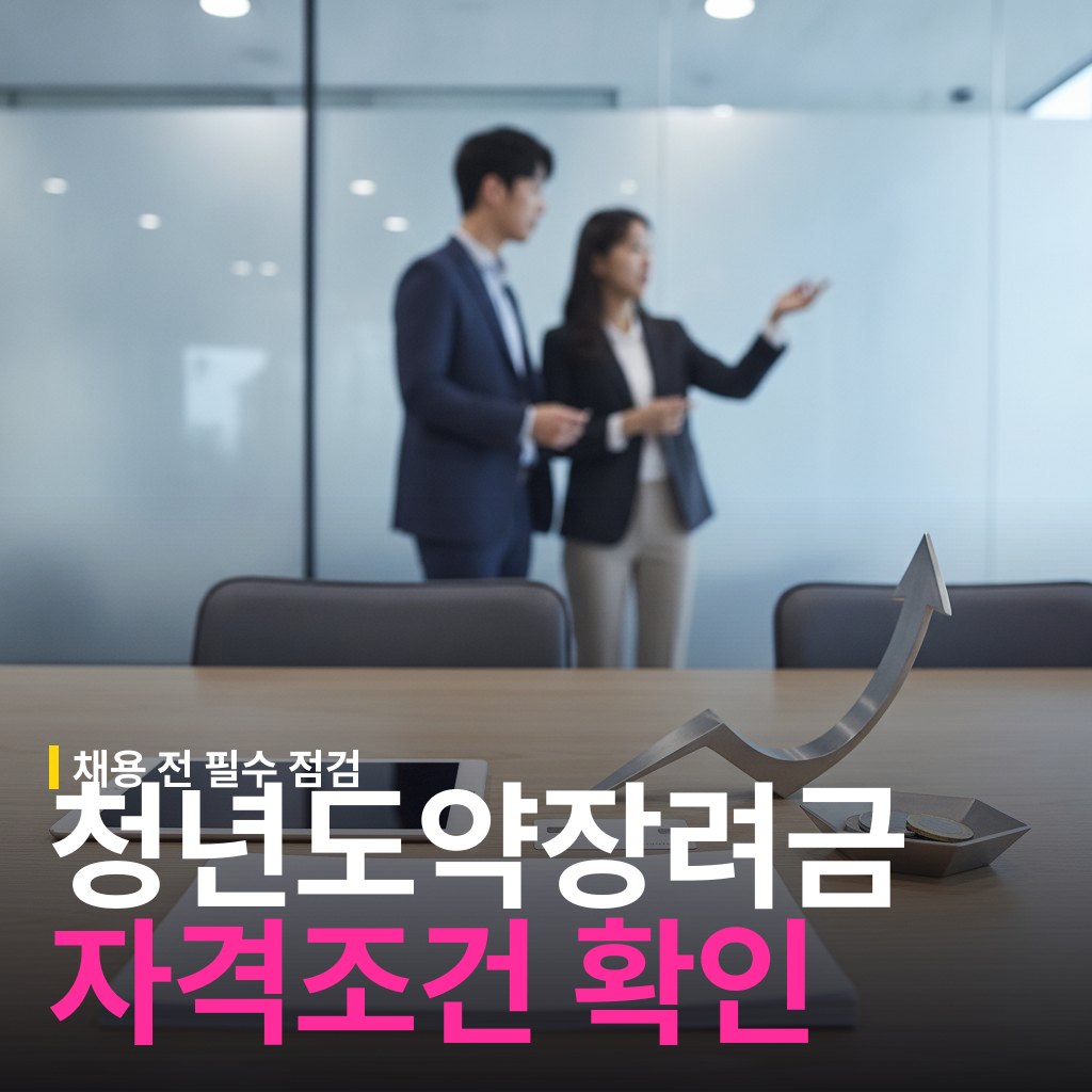 청년일자리도약장려금 자격 조건과 혜택