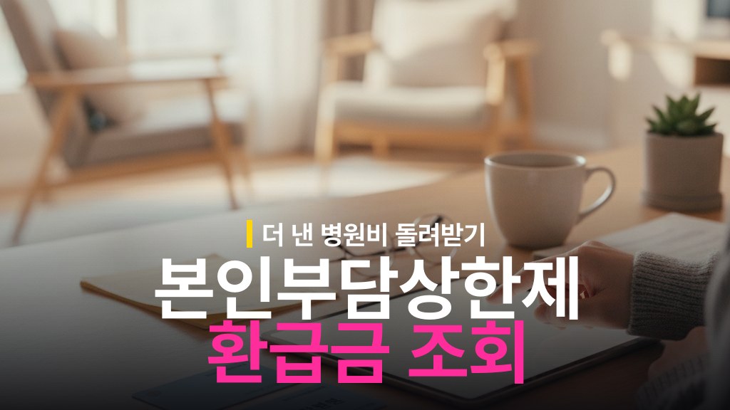 놓치면 3년 내 소멸! 국민건강보험 본인부담상한제 환급금 조회 및 신청 방법