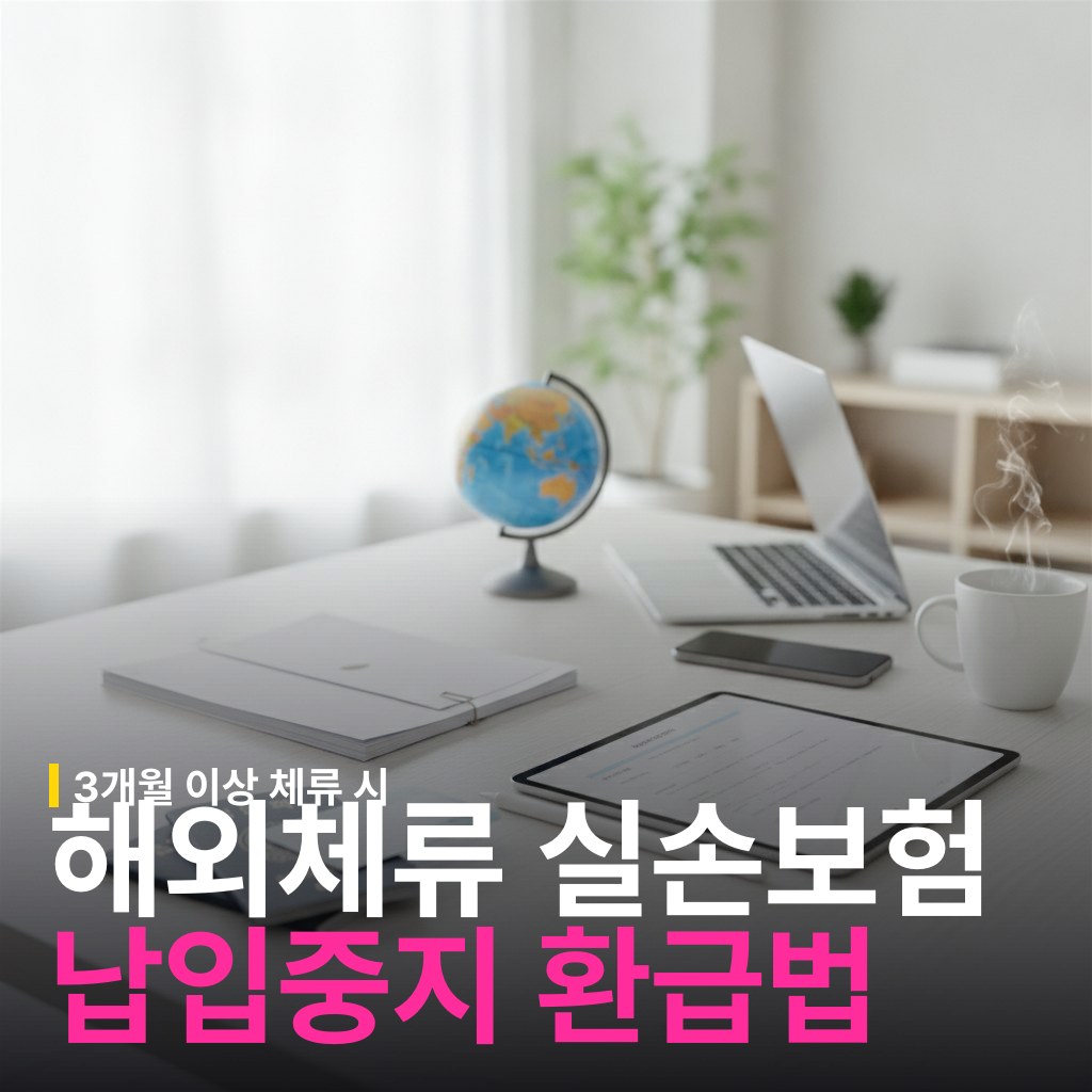 워킹홀리데이·유학 장기 해외 체류 시 실손보험 납입중지 및 환급 신청 방법