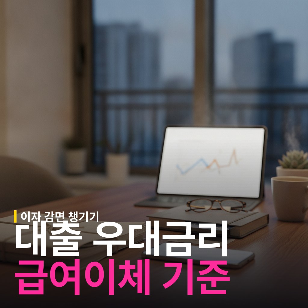 월급 보냈는데 우대금리 탈락? 대출 금리 감면받는 급여이체 인정 기준과 주의사항