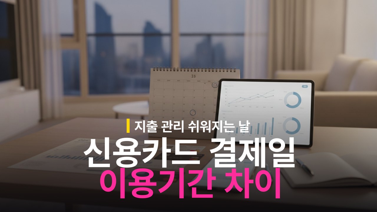 신용카드 결제일별 이용기간 차이와 변경 방법