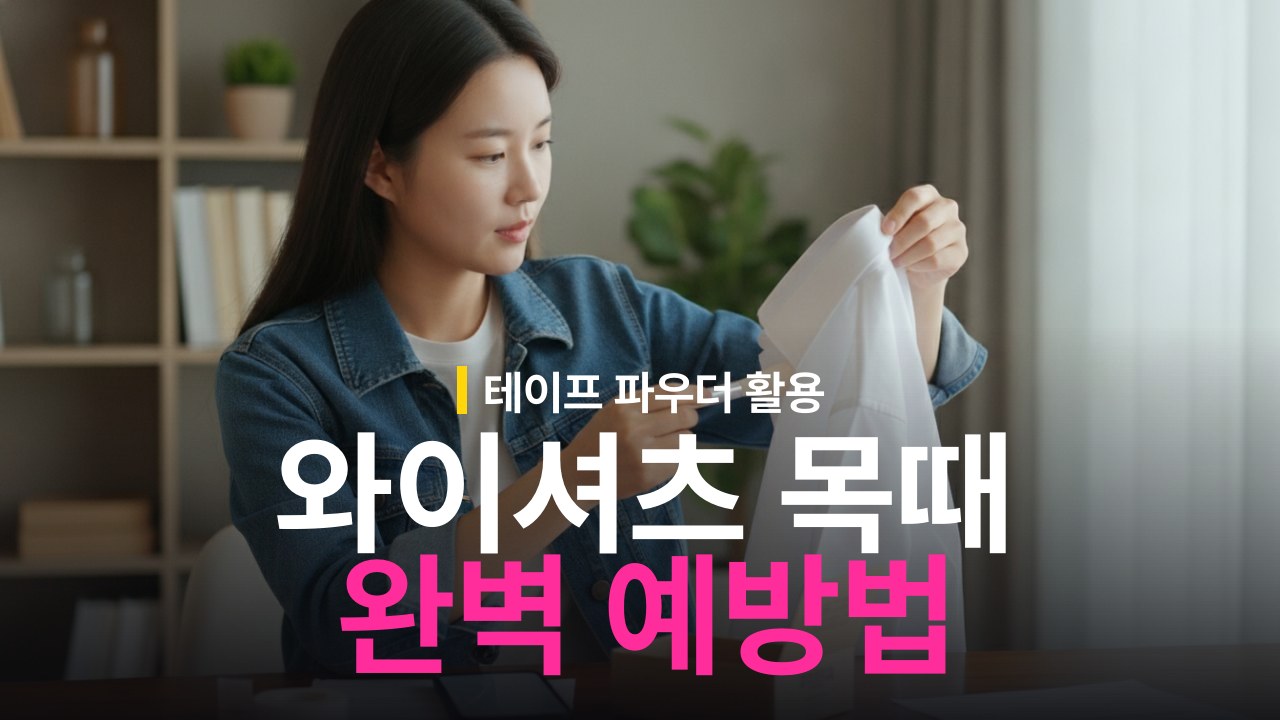 와이셔츠 목때 방지 테이프 파우더 예방 방법