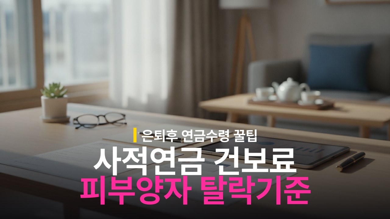 사적연금 수령 시 건보료 피부양자 탈락 기준