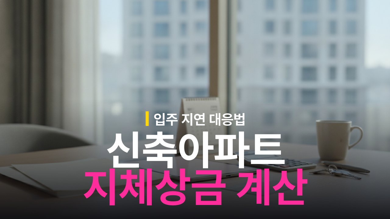 신축 아파트 입주지연 지체상금 계산과 청구 방법