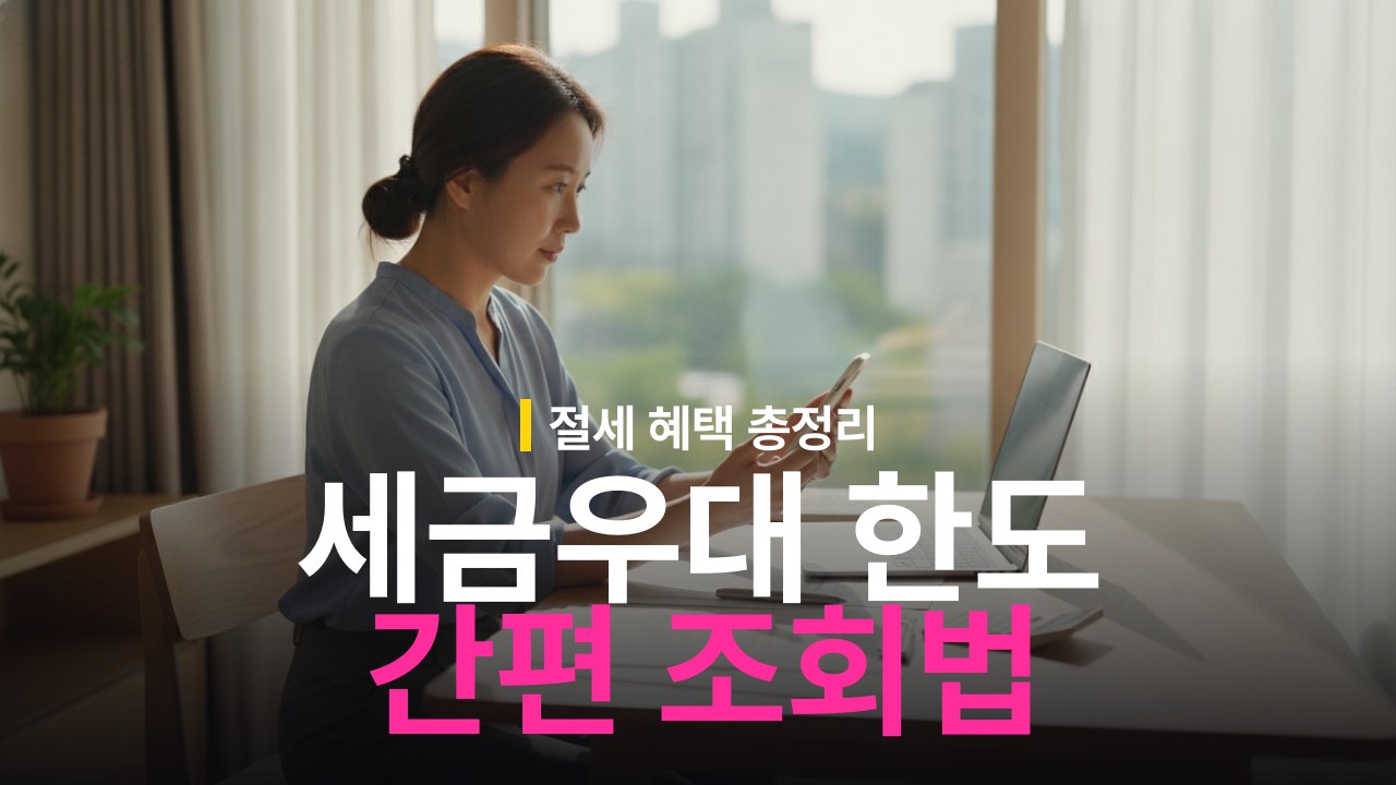 세금우대 저축 한도 조회 방법과 확인 체크리스트