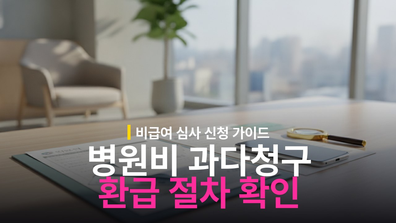 병원비 과다청구 의심될 때? 비급여 진료비 확인신청 대상과 환급 절차