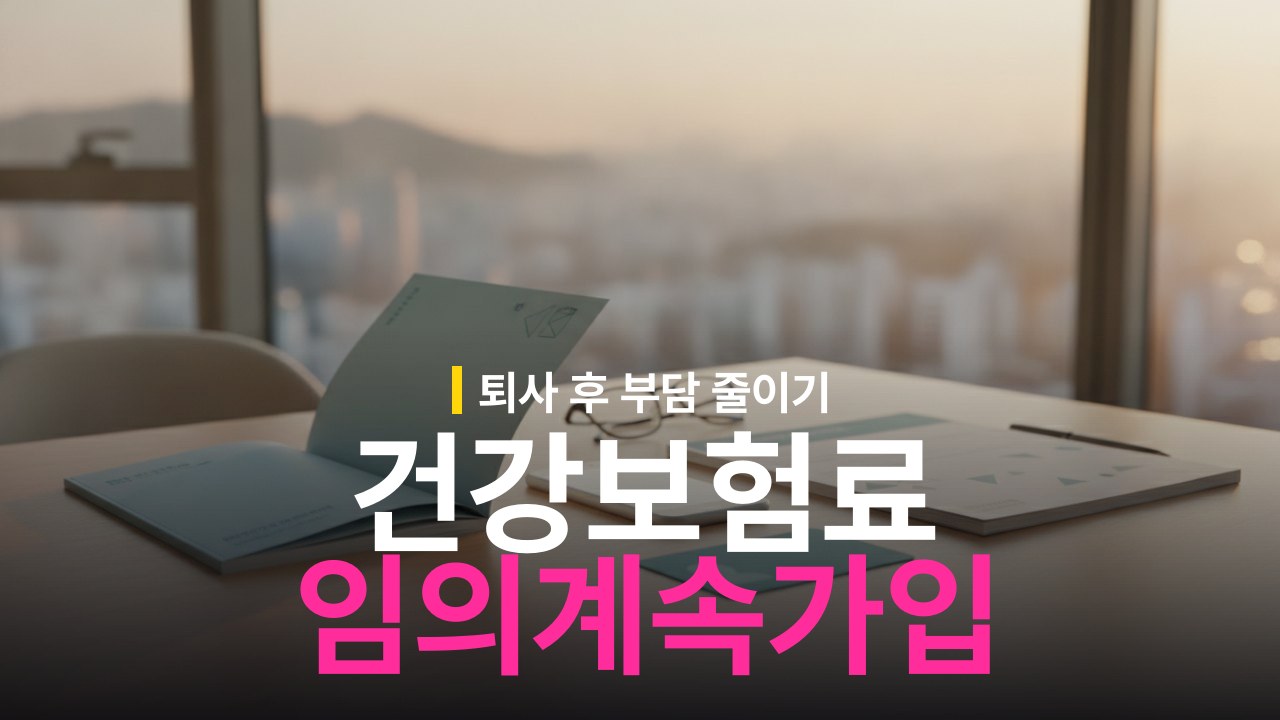 건강보험 임의계속가입 신청 기한과 자격 조건