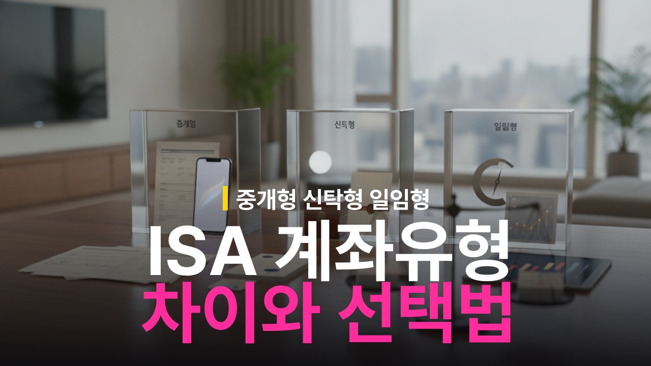 ISA 중개형 신탁형 일임형 차이와 선택 기준