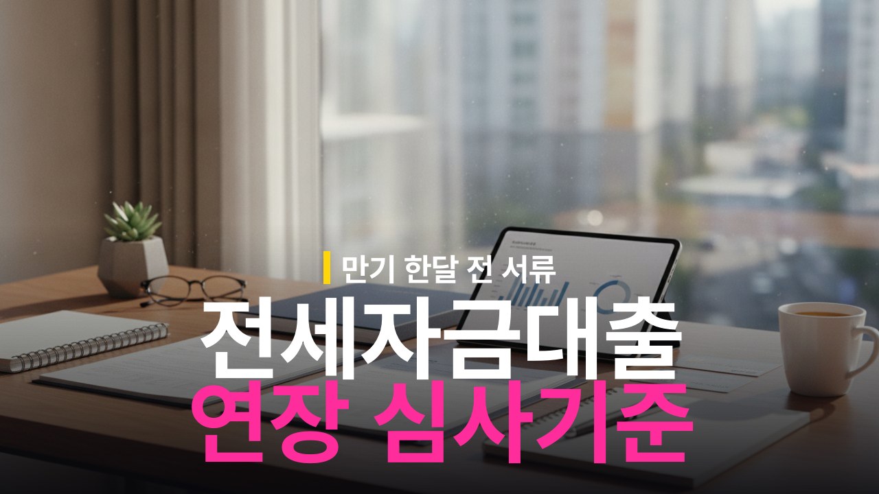 전세자금대출 연장 심사 기준과 필수 서류 준비물