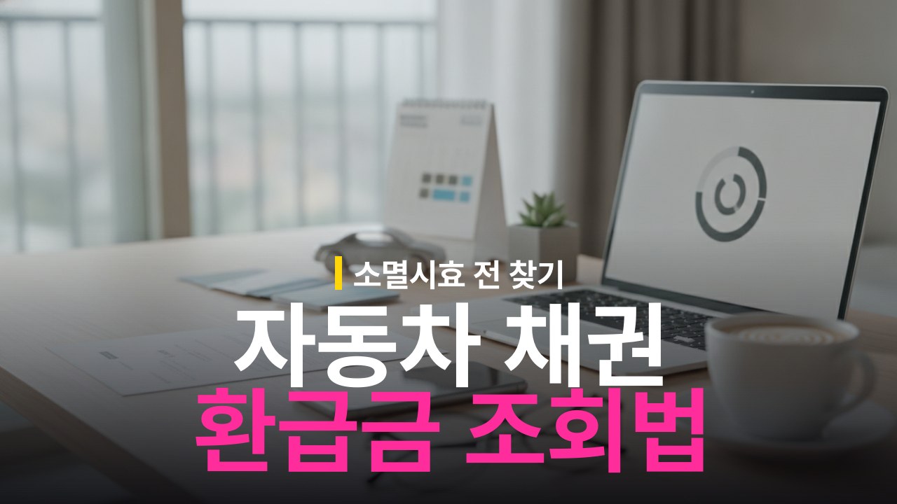 자동차 채권 환급금 조회 방법과 소멸시효 기준