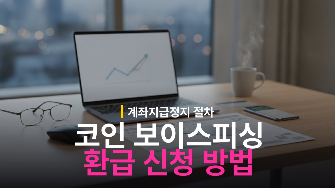 코인 보이스피싱 피해금 환급 신청 방법과 가상자산 계좌 지급정지 절차