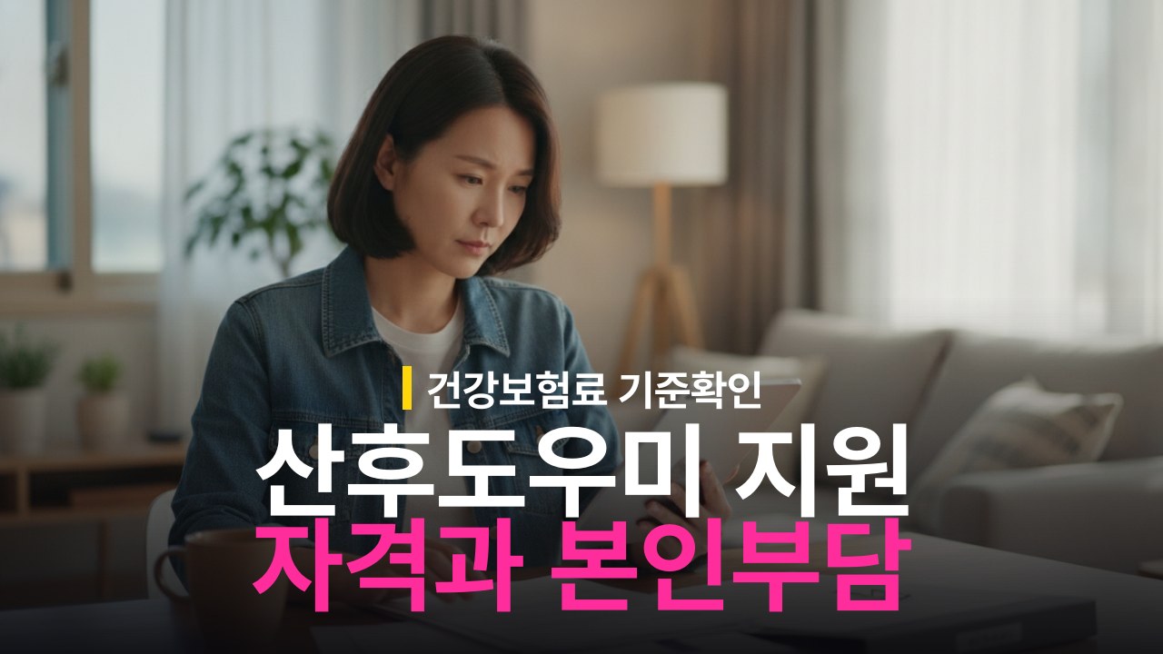 산후도우미 정부지원 신청 자격과 본인부담금 기준