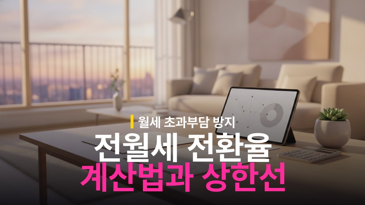 전월세 전환율 계산 방법과 법정 상한선 적용 기준