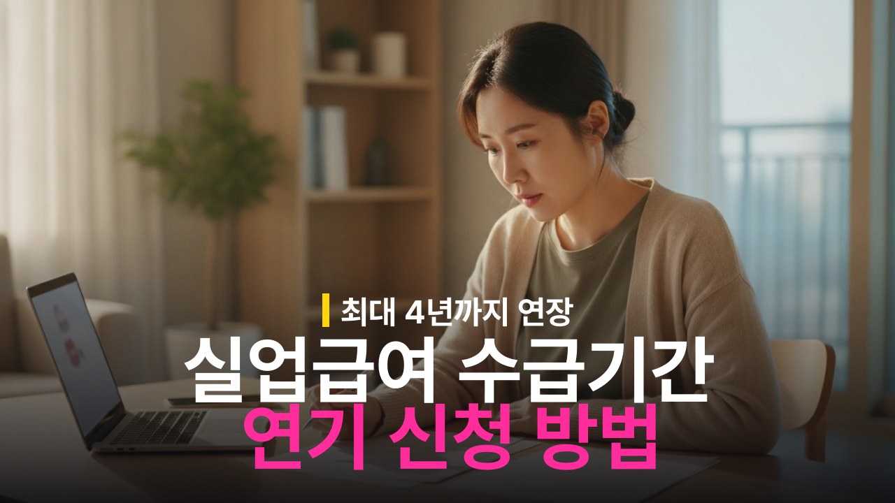 실업급여 수급기간 연기 사유와 신청 방법