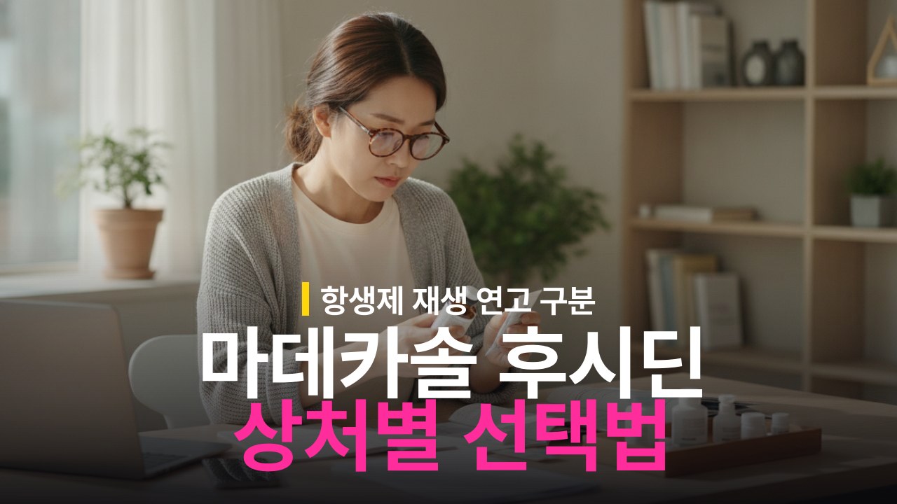 마데카솔 vs 후시딘 상처별 차이와 올바른 사용 기준