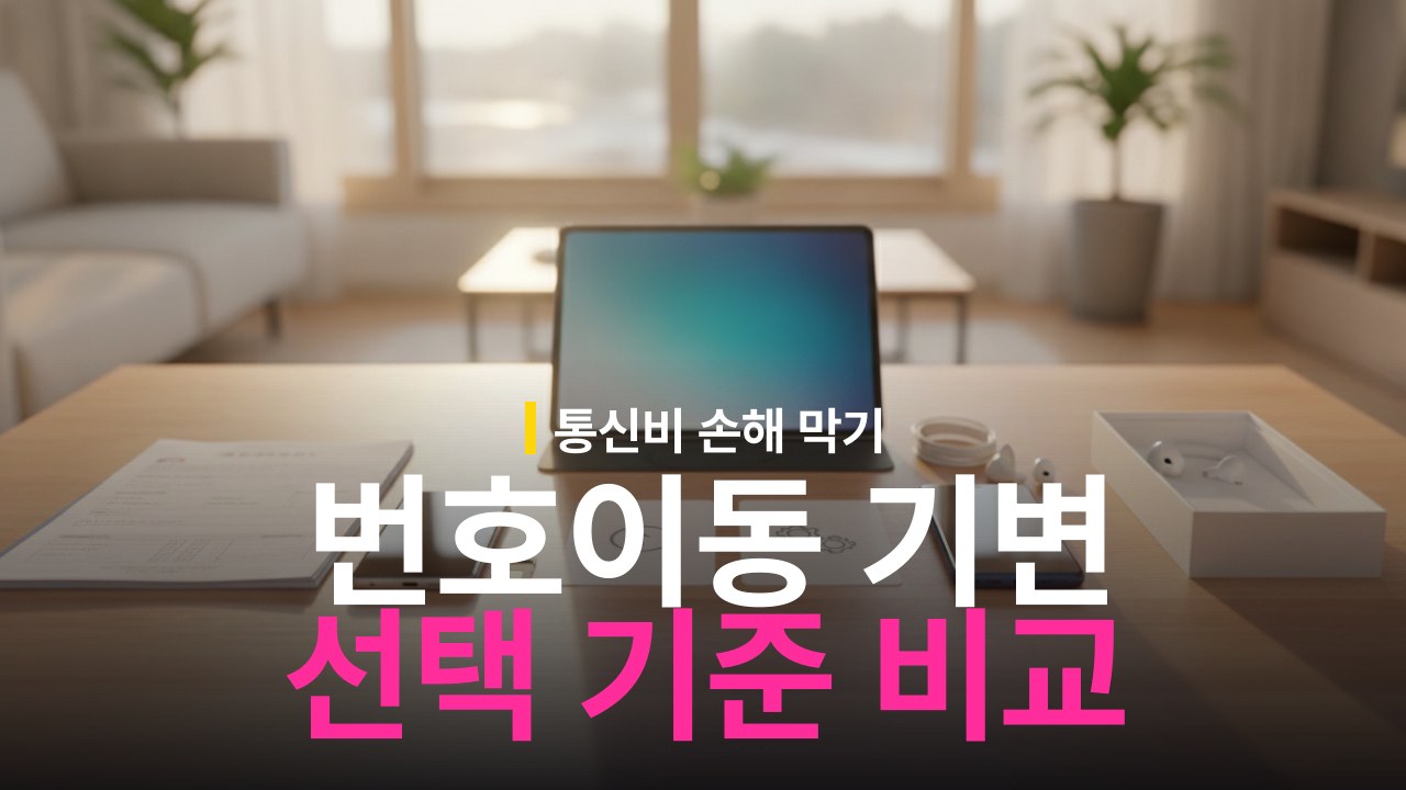 번호이동 기기변경 차이 및 유리한 선택 기준
