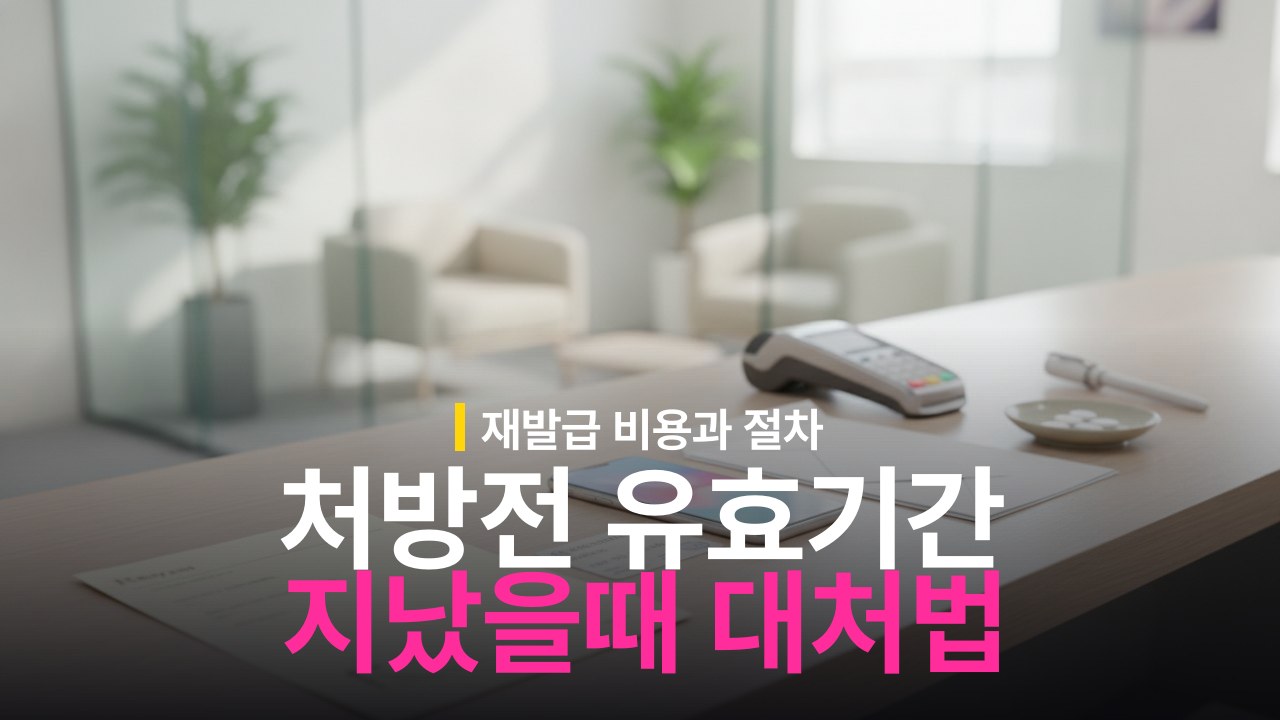 처방전 유효기간 지난 경우 재발급 방법과 비용 기준