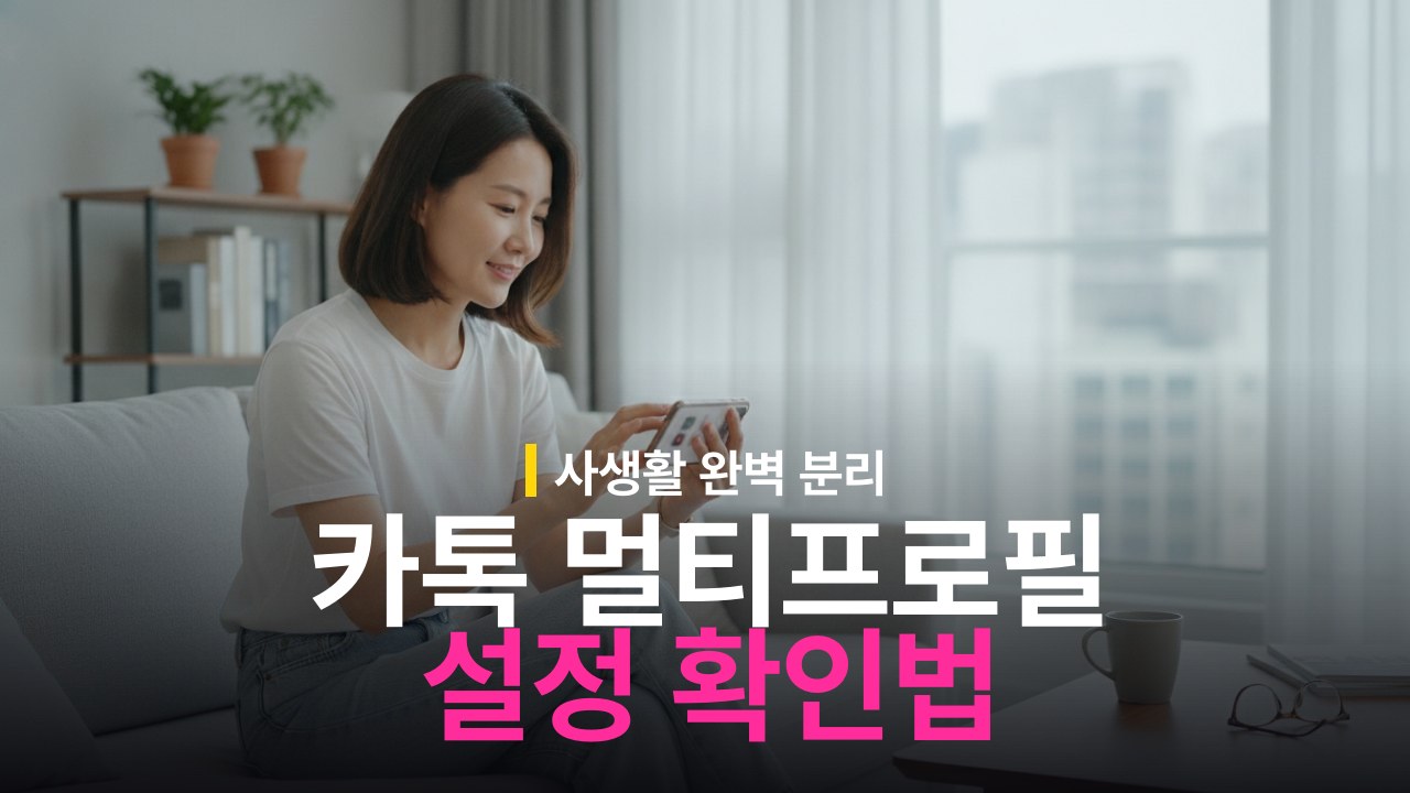 카카오톡 멀티프로필 설정 및 확인 방법