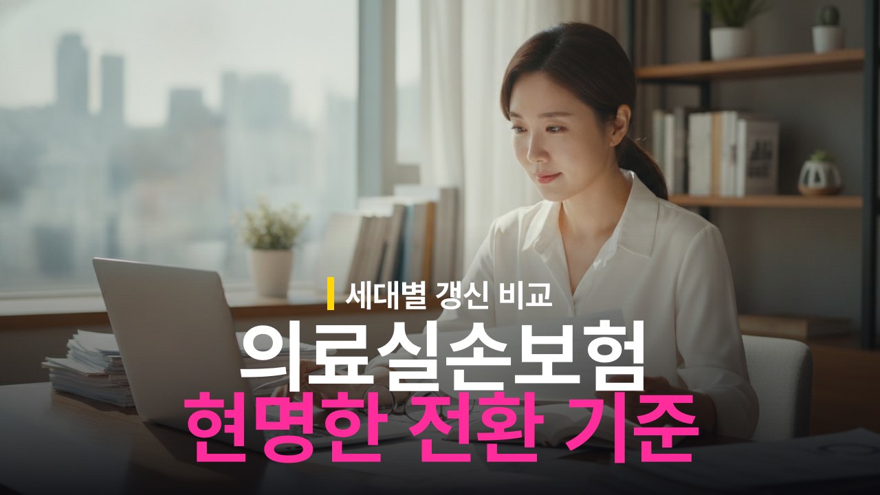 의료실손보험 세대별 차이와 전환 기준