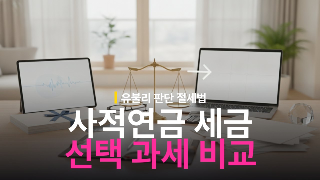 사적연금 분리과세 vs 종합과세 선택 기준과 유불리