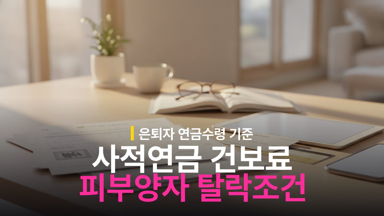 사적연금 건강보험료 반영 기준과 피부양자 탈락 조건