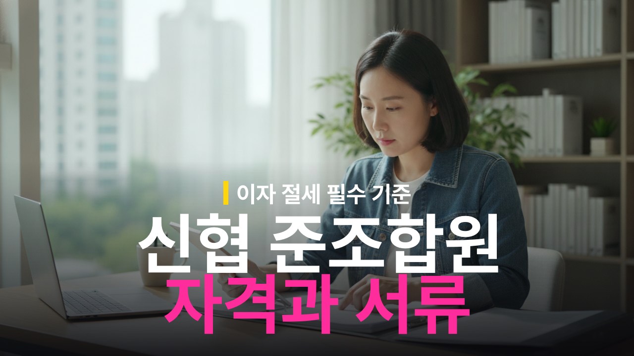 신협 준조합원 가입 자격 조건과 필요 서류
