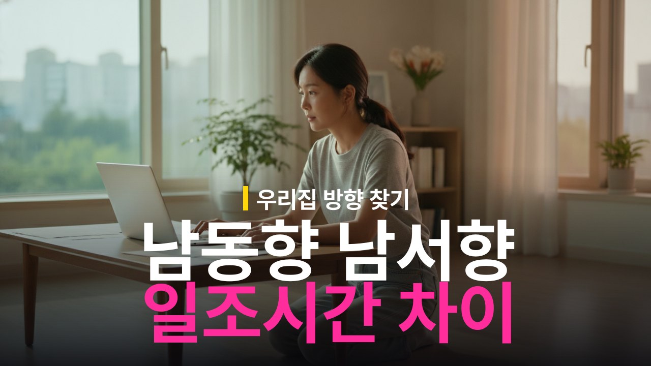 남동향 vs 남서향 차이와 일조시간 비교