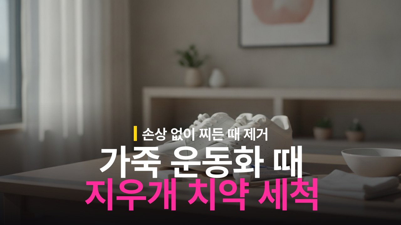 가죽 운동화 때 지우는 방법 지우개 치약 활용 순서