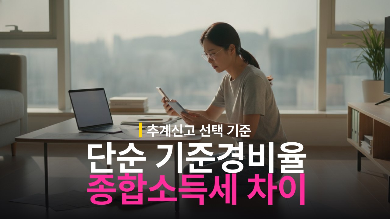 종합소득세 단순경비율 기준경비율 차이와 선택 기준