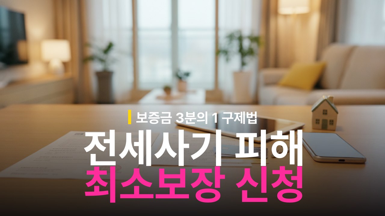 전세사기 피해 보증금 3분의 1 최소보장 지원 대상과 신청 기준