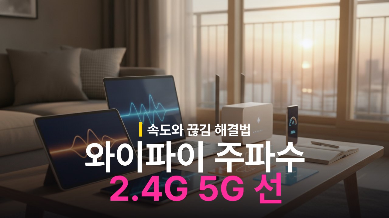 와이파이 2.4GHz 5GHz 차이 및 선택 기준