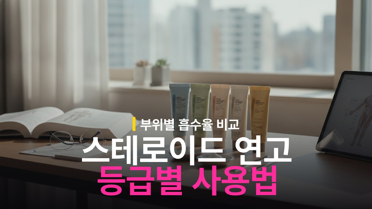 스테로이드 연고 등급별 차이와 부위별 올바른 사용법